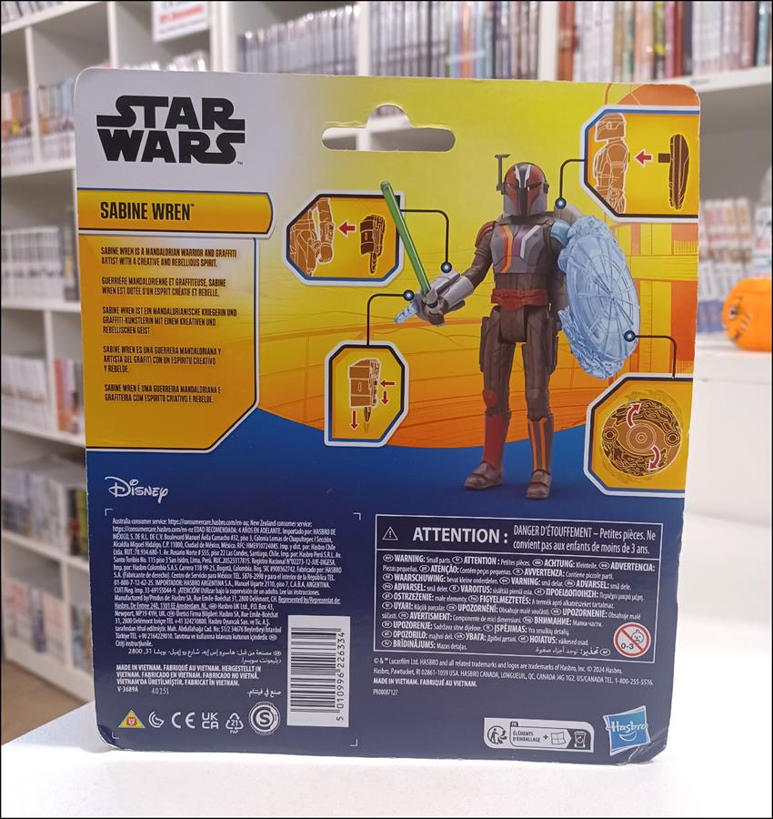 STAR WARS EPIC HERO SABINE WREN 3 3/4" HASBRO DISNEY