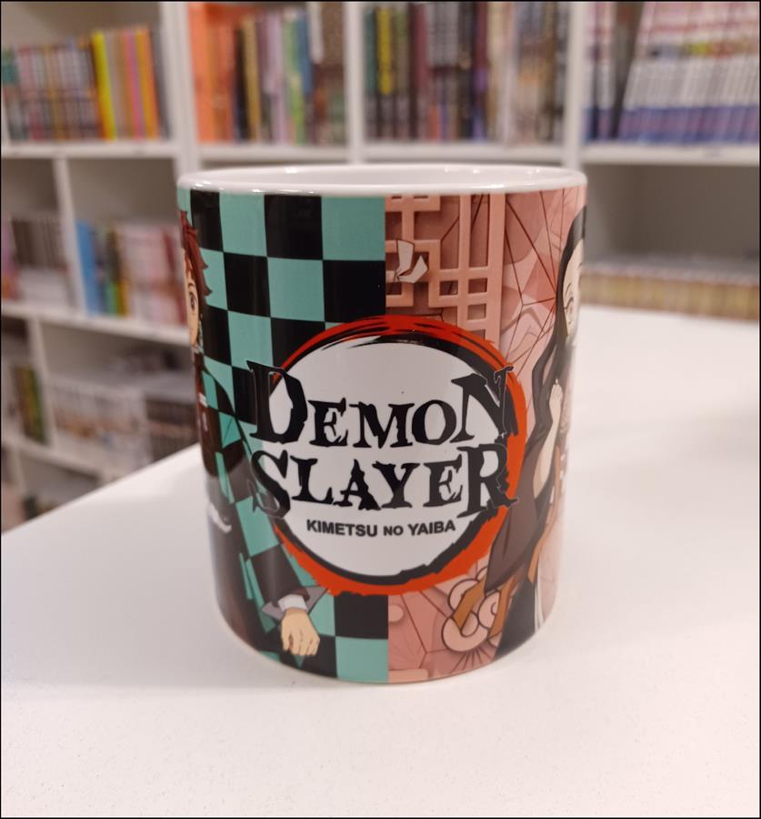 TAZA RECTA NEZUKO TANJIRO DEMON SLAYER CERAMICA (9,7CM ALTO X 8,5CM DIAM.)
