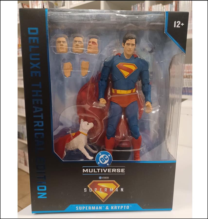 McFarlane DC Superman  Deluxe Theatrical Edition 'Superman y Crypto' 7 pulgadas